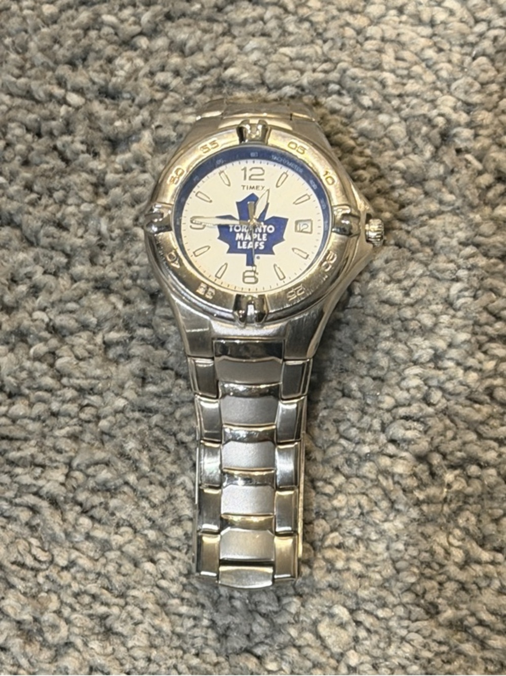 Timex Silver Stainless Steel Circa 2000 Toronto Maple Leafs
